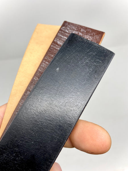 Custom 12-14 Oz Oak Bark Tanned Leather Single Prong Belt